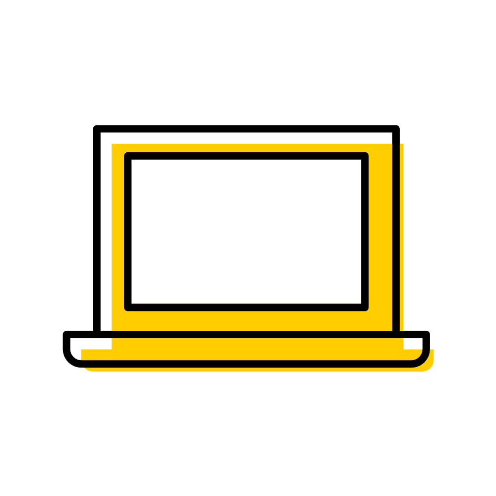 Picture of gold laptop