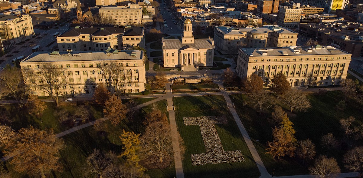 Veterans Flag Day Display Aerial 