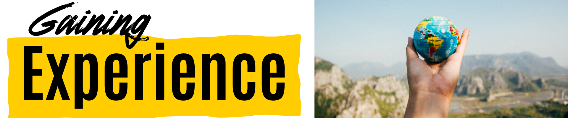 Person holding a small globe