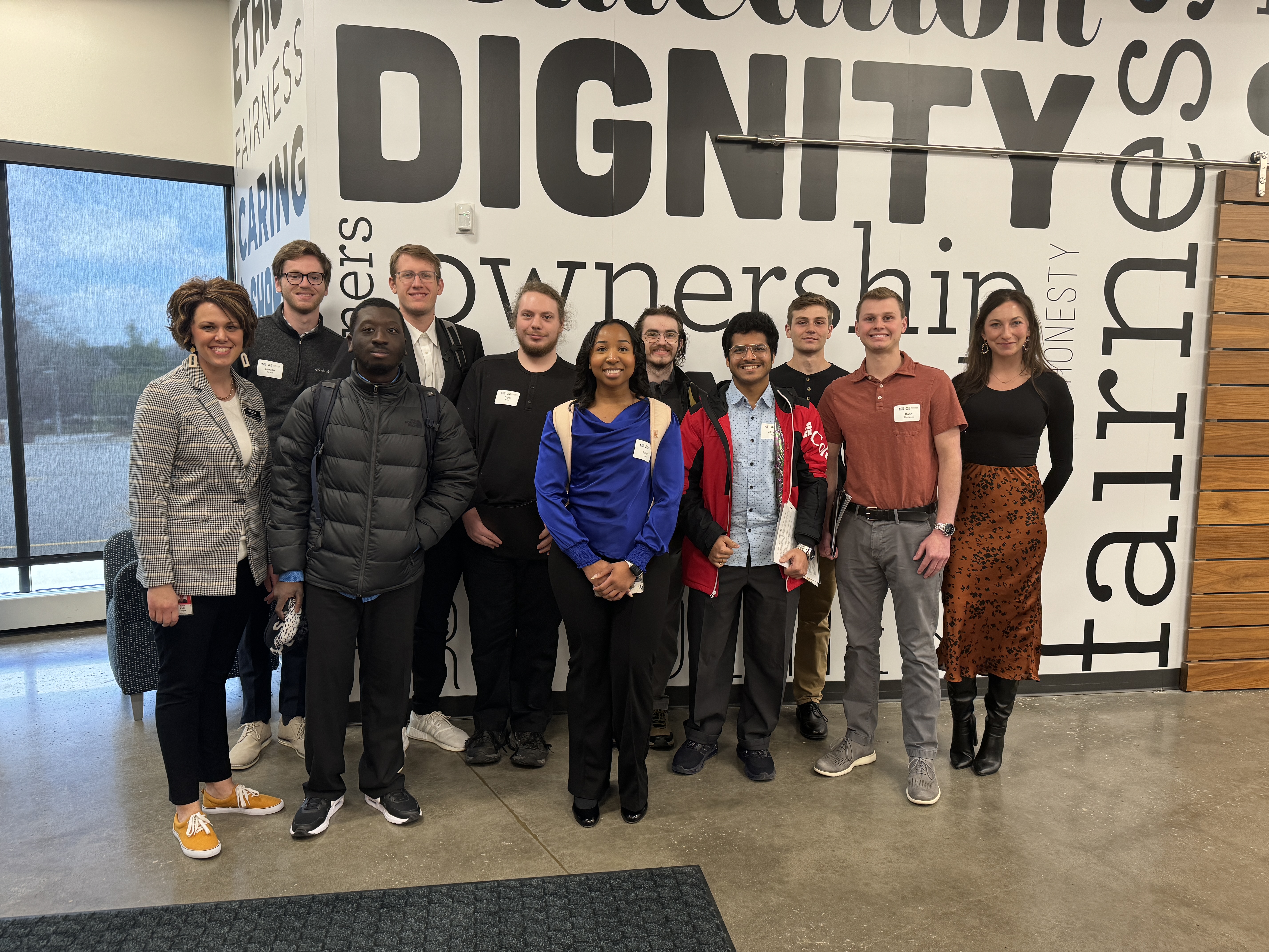 Group of students on a Career Trek to West Des Moines