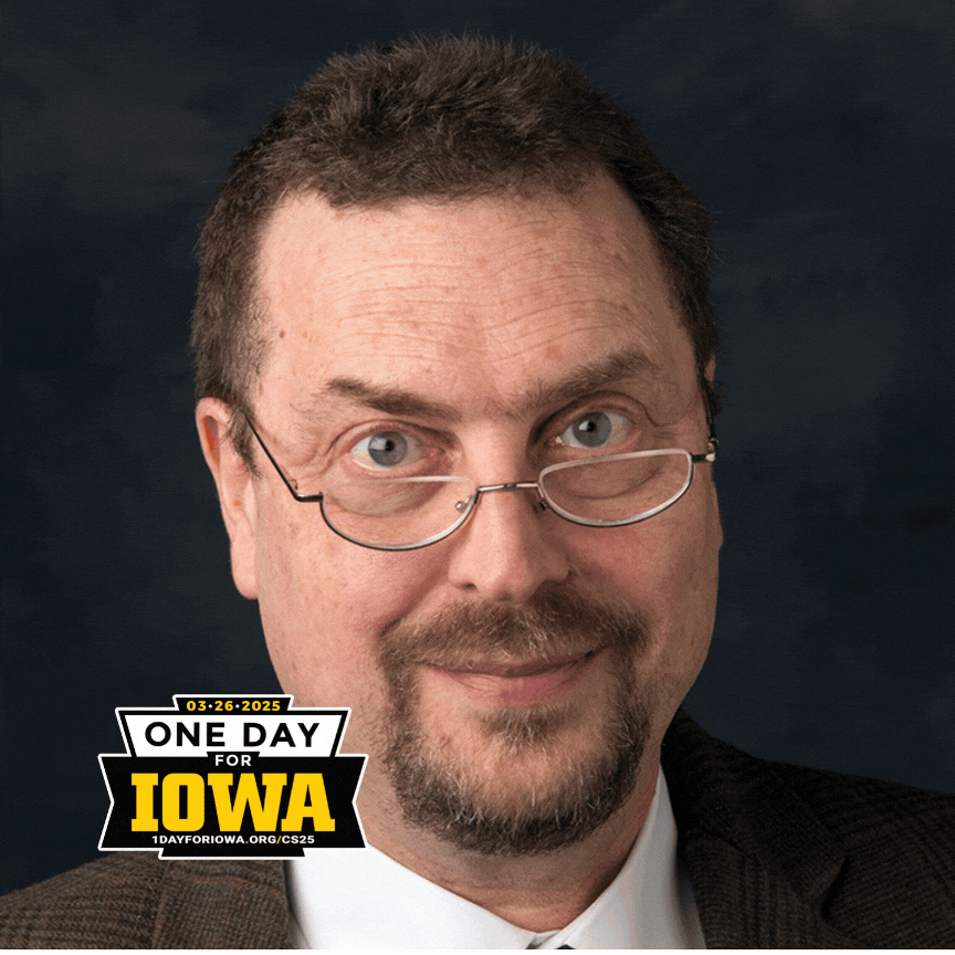 Did you take CS1 with Professor Segre? Help us raise &dollar;5,000 for #1DayForIowa... and he will "win" the pie-in-the-face challenge!