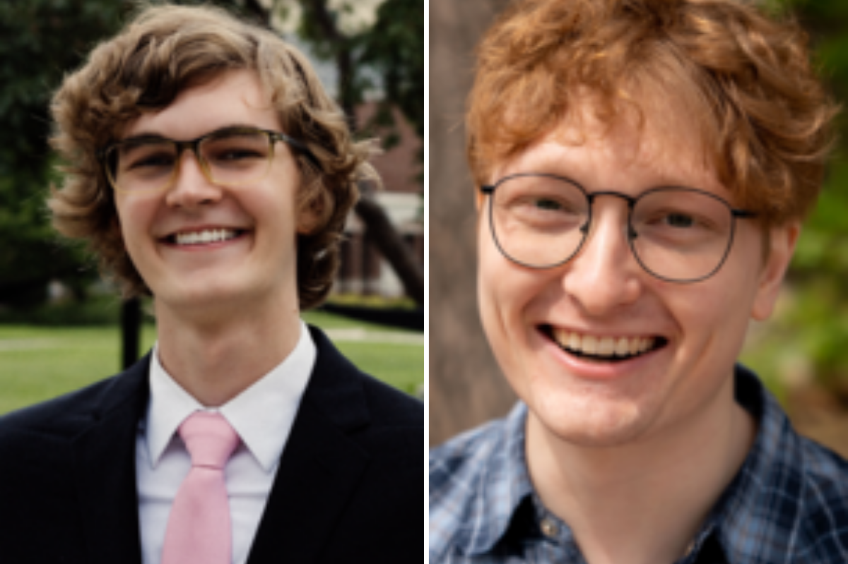 Spencer Cooper-Ohm (24BA) and Ian Zwaschka (21BA)