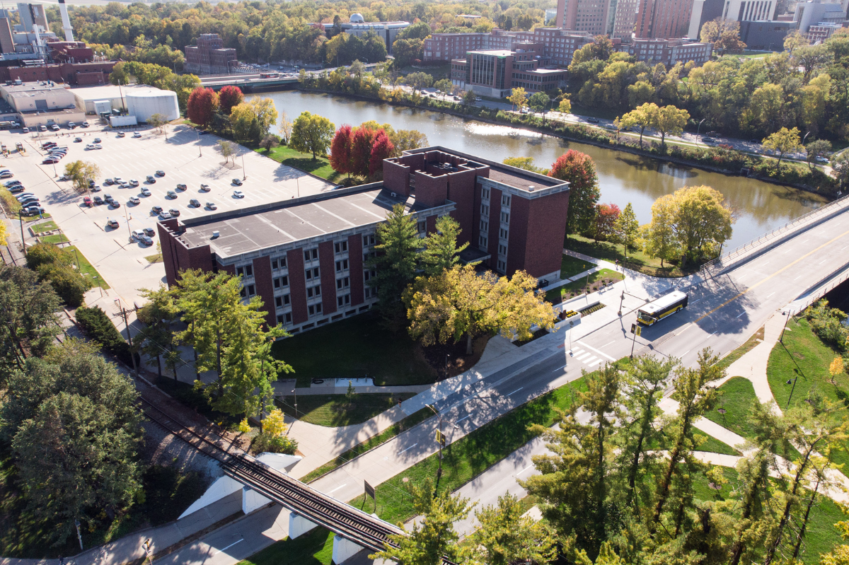 English Philosophy Building aerial view