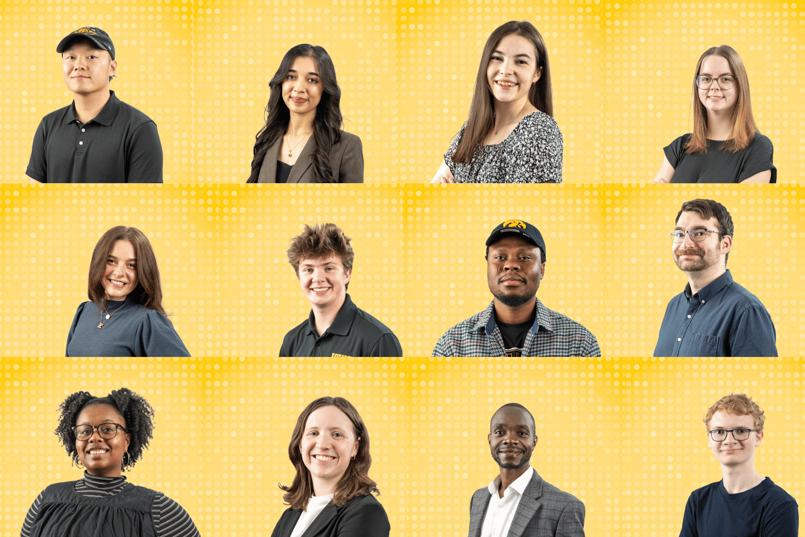 12 headshots of Dare to Discover awardees