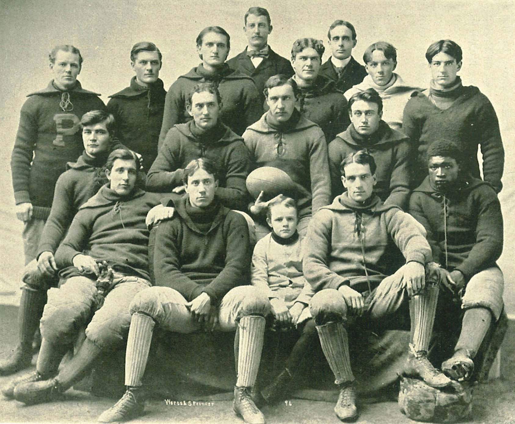 1896 Iowa Hawkeyes football team-Frank Holbrook, lower right