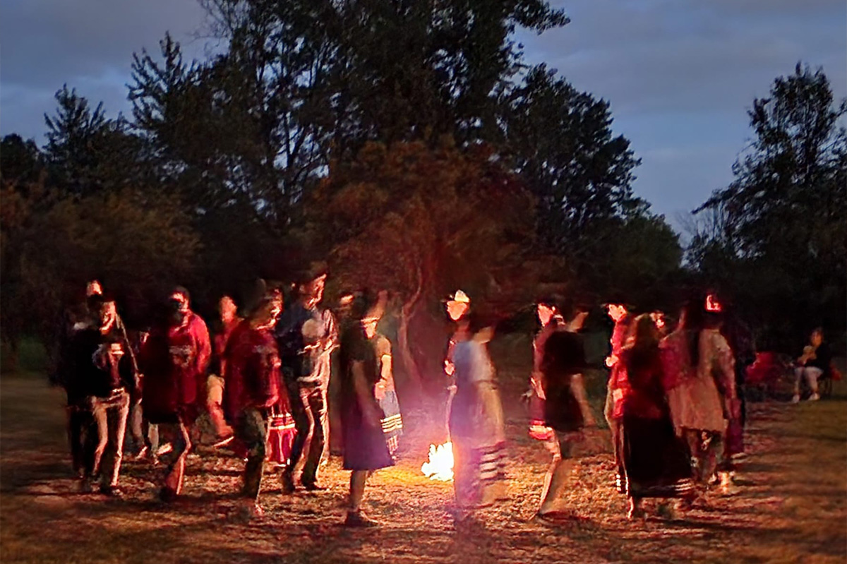 Image: An image of UI graduate students visiting Native communities 
