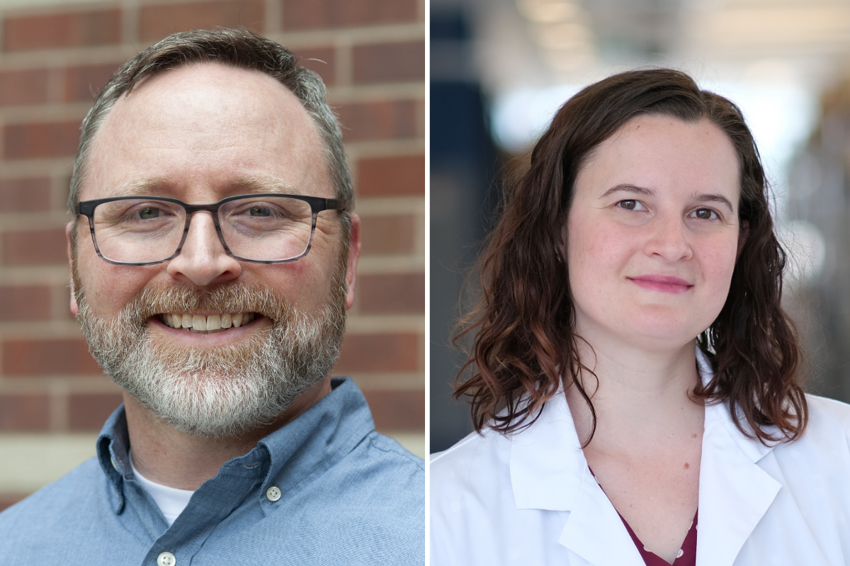 Image: Two faculty members