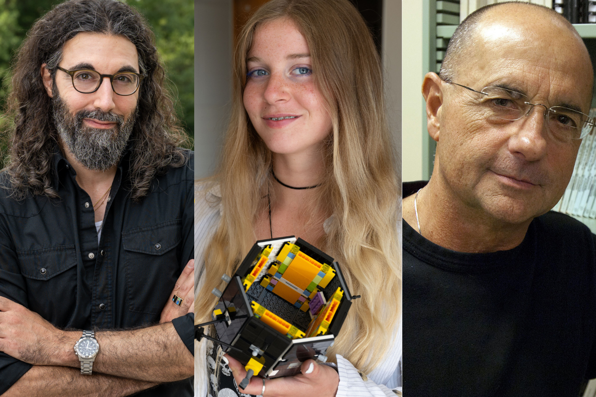 Three photos side by side of Daniel Khalastchi, Ava Reed, and Jay Holstein, from left to right
