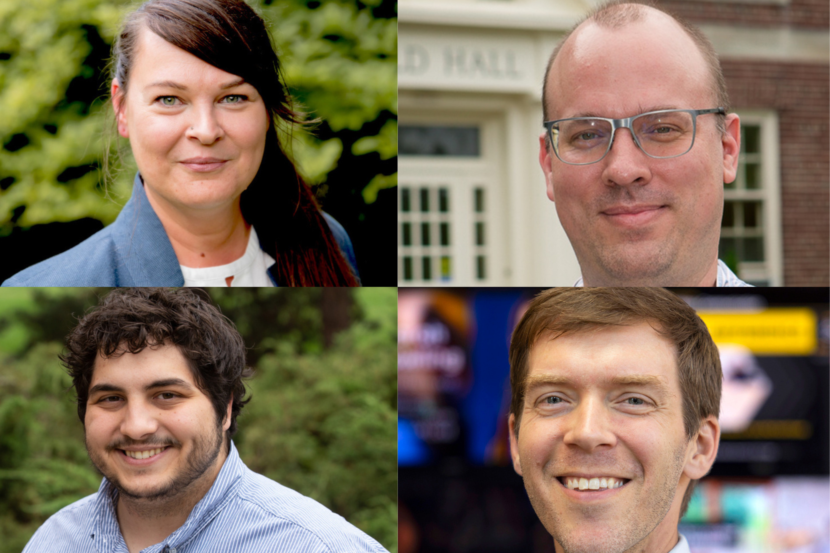 professional individual portraits of Jovana Davidovic, Paul Dilley, Mark Berardi, Brett Johnson