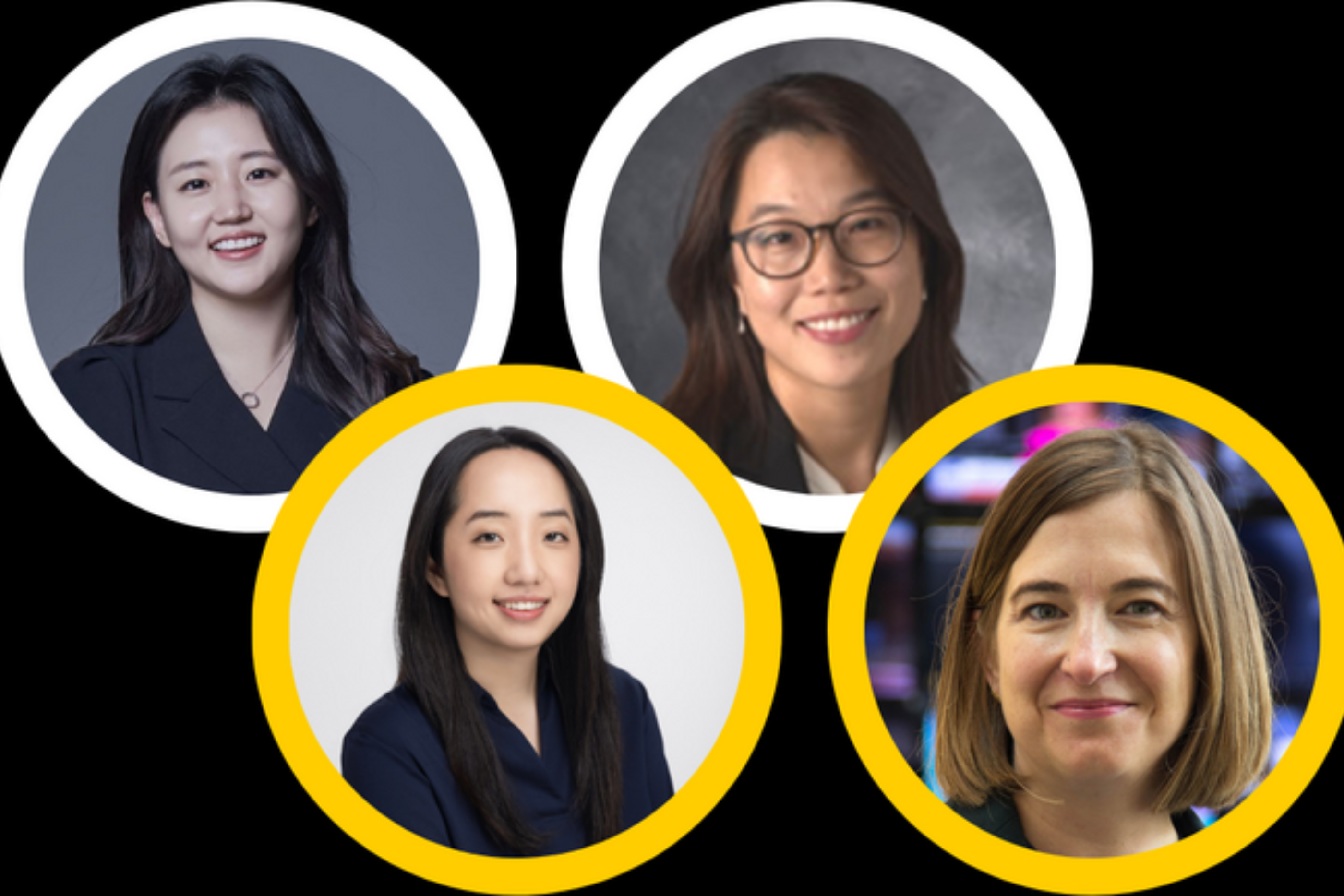 4 awardees. From left to right: Sang Jung Kim, Haelim Jeong, Chooza Moon, and Rachel Young