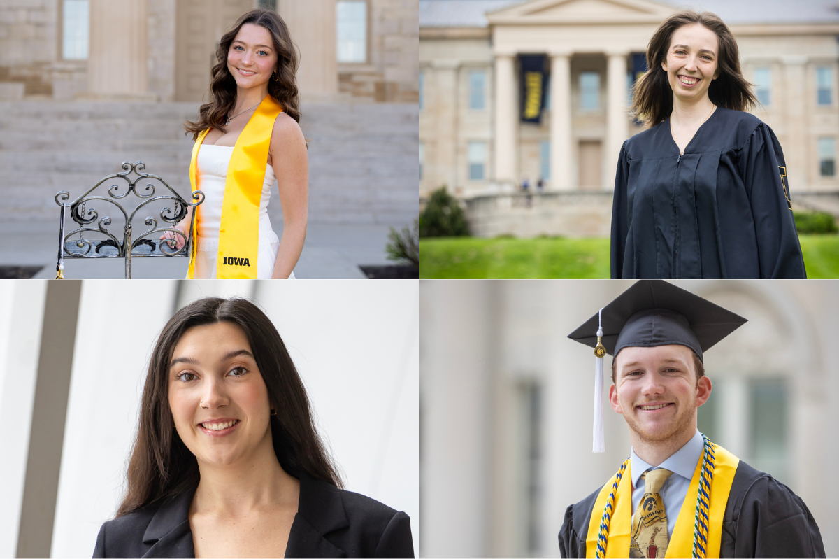 Clockwise, from top right: Chloe Schultz, Jenna Crowley, Aidan Wirtz, Sage Johnson