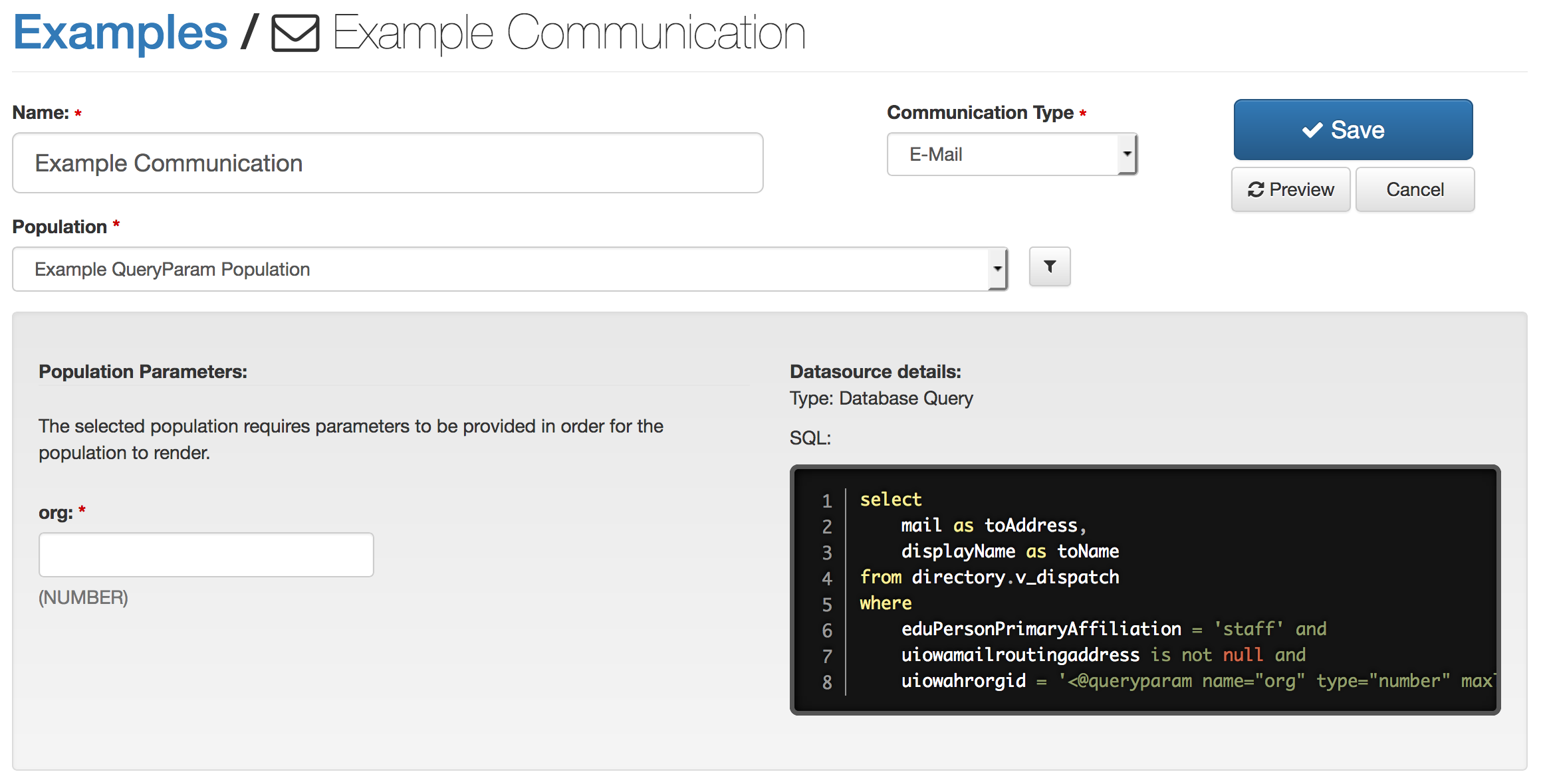 Dispatch Help Population Parameters dispatch-help-population-parameters