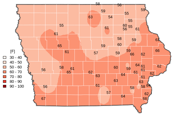 May 2026 Average Soil Temperature Map 