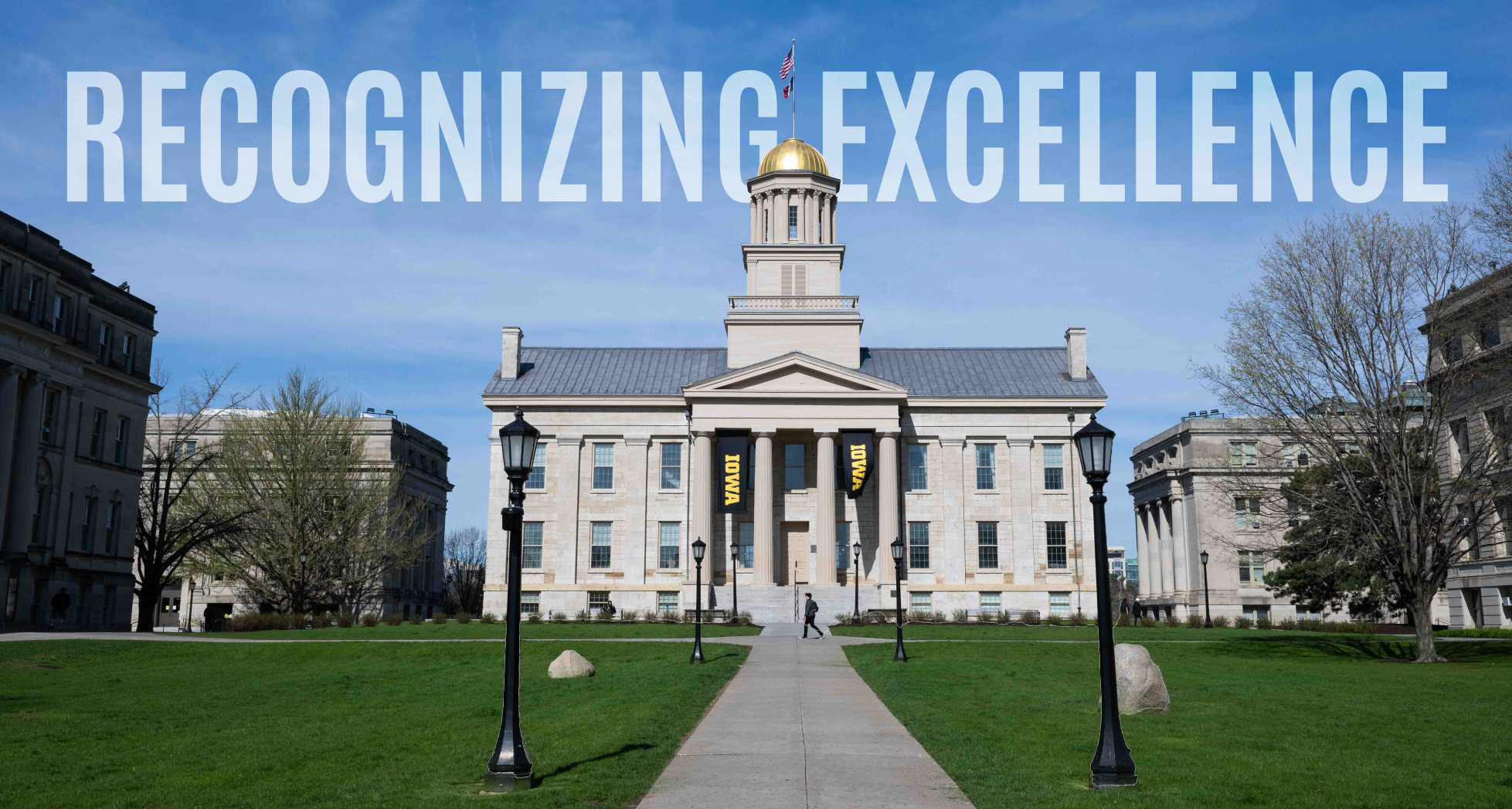 Old Capitol building with columns and 
