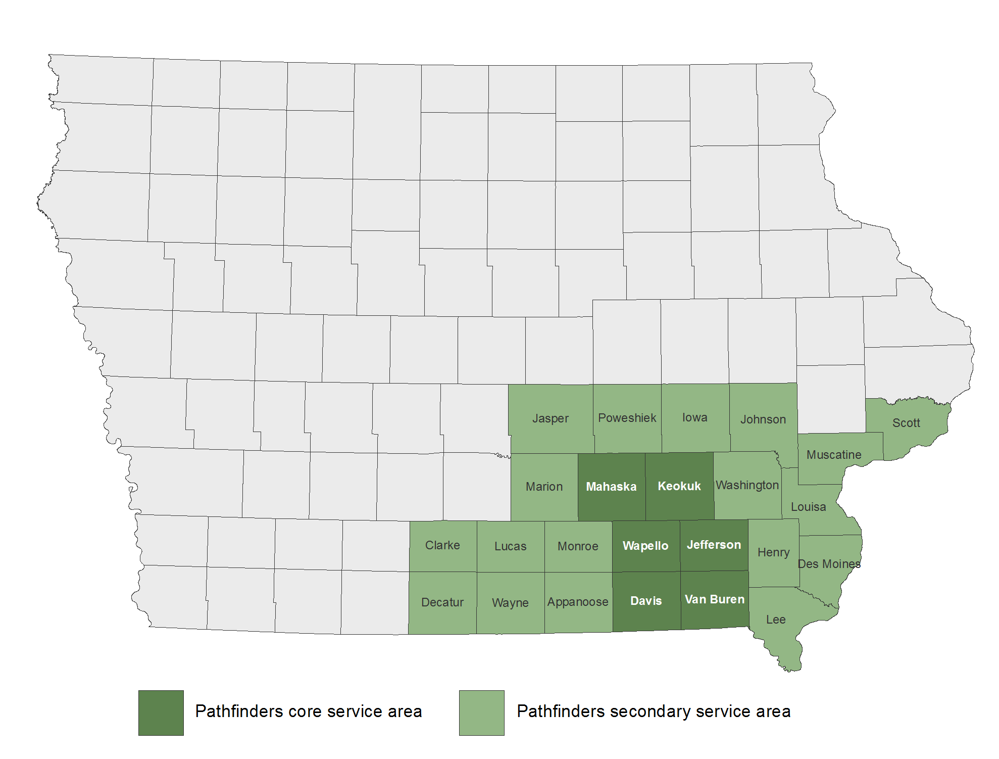 map of Iowa