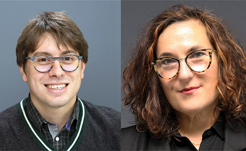Portraits of Giovanni Zimotti and Claire Frances.