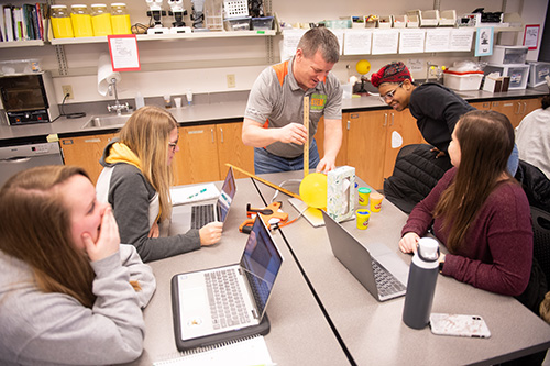 Students in Ted Neal's science education course.