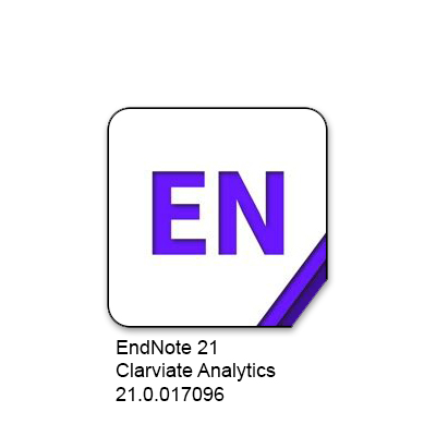 Color illustration of the EndNote logo - a white square with purple EN and two shades of purple in the lower right corner.