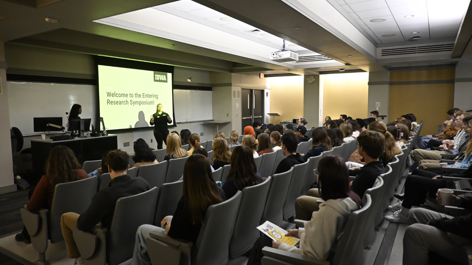 Entering Research Symposium presenters