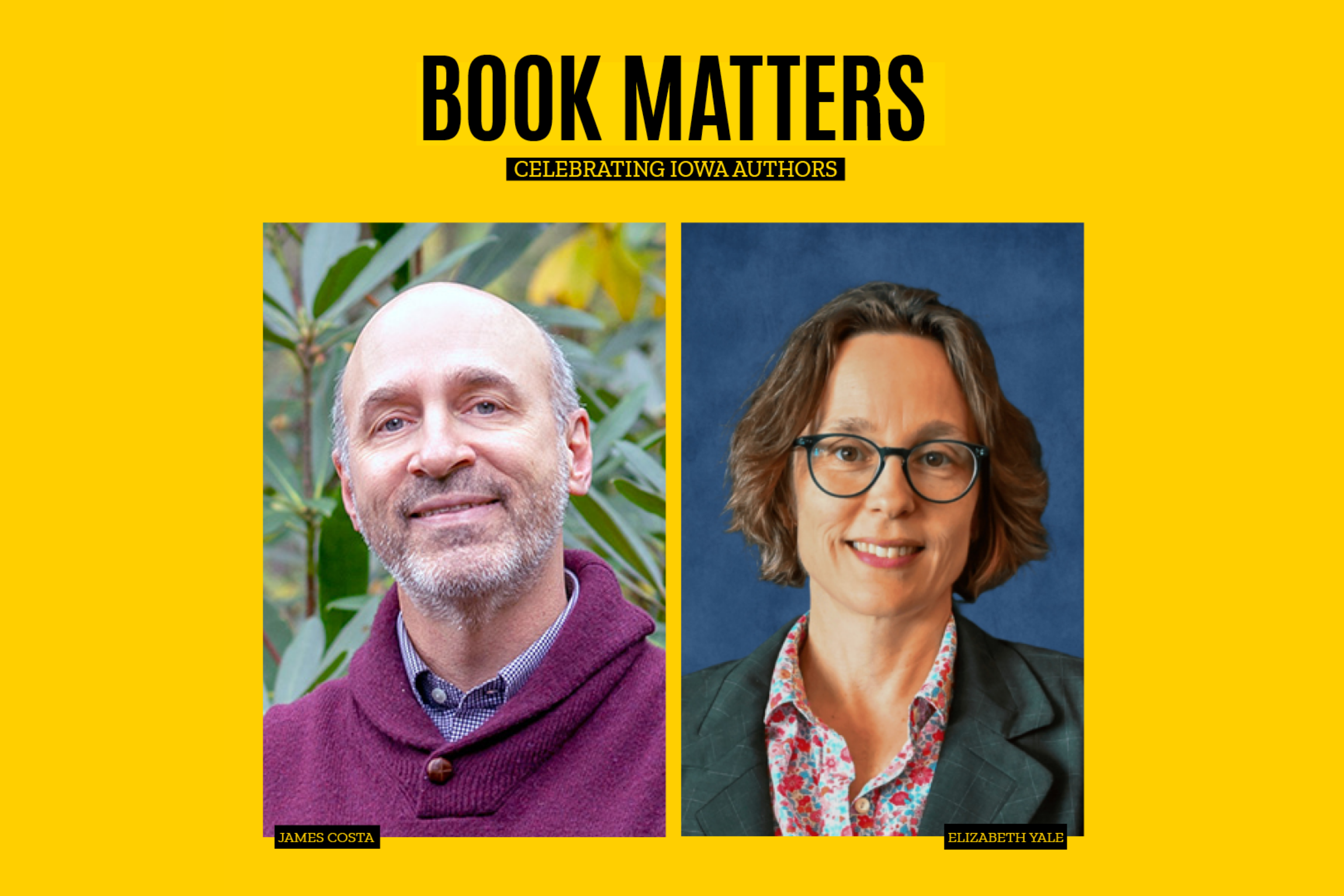 headshots of James Costa and Beth Yale