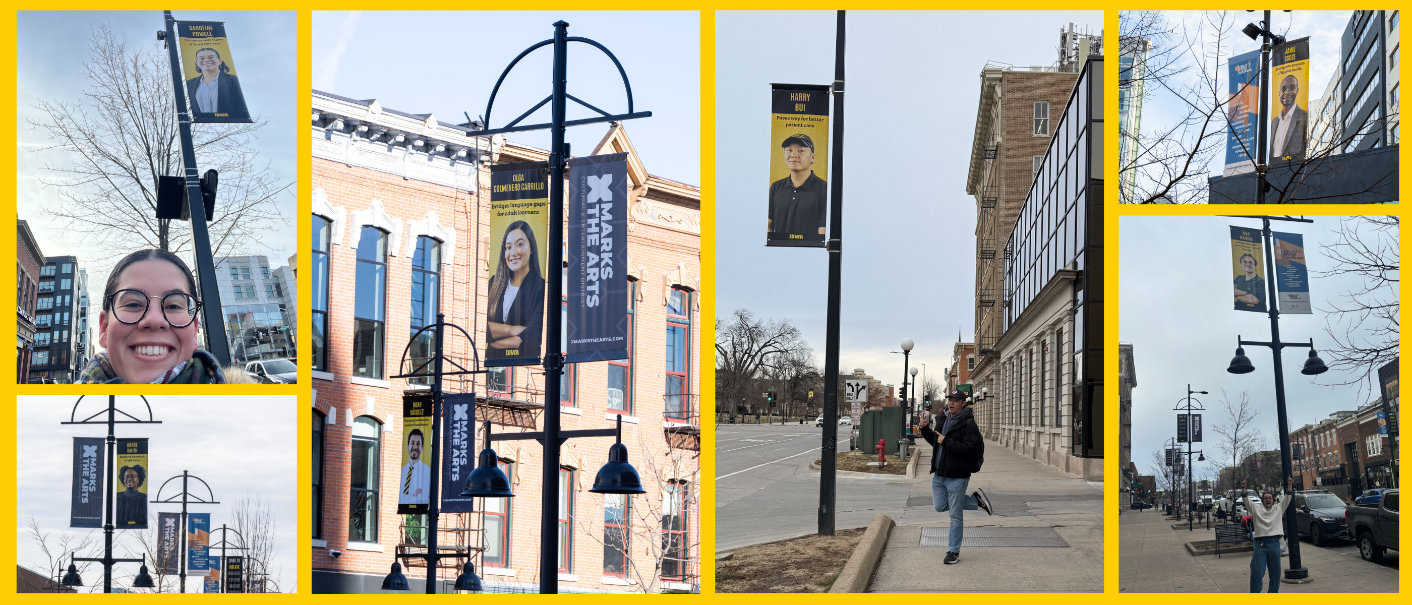 headshots of all 40 students featured in the Dare to Discover Campaign