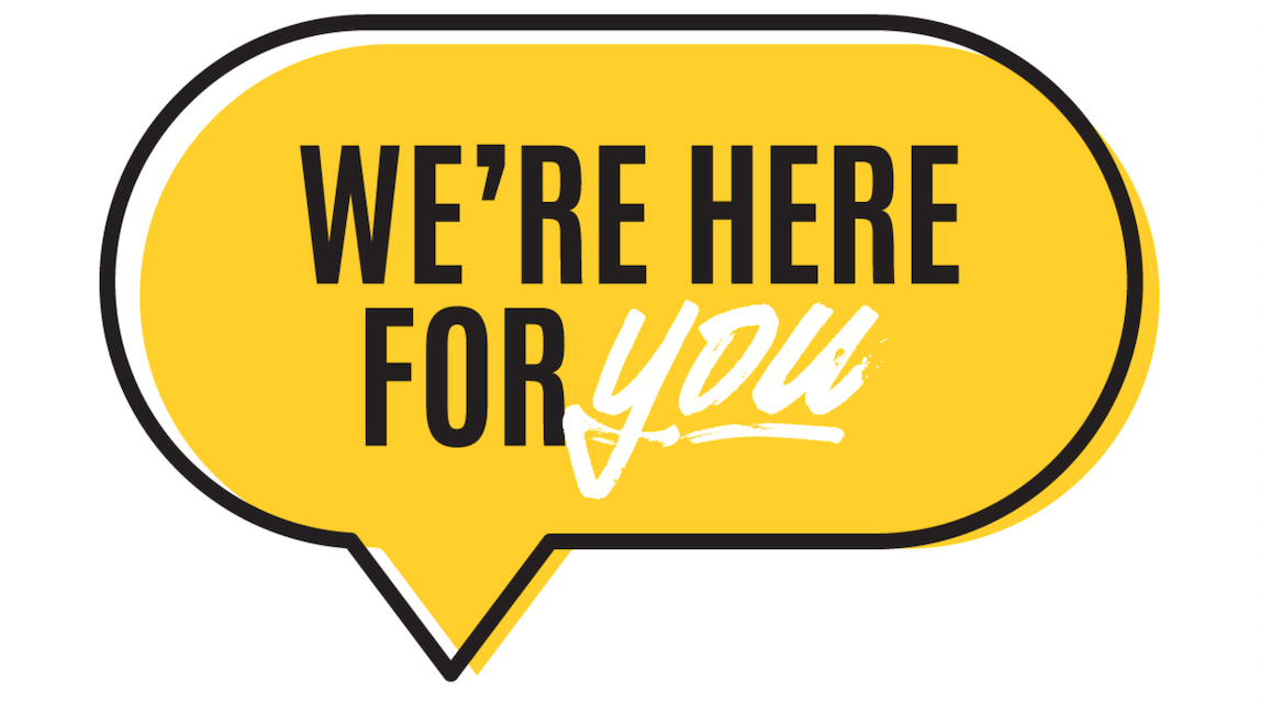 We're here for you icon