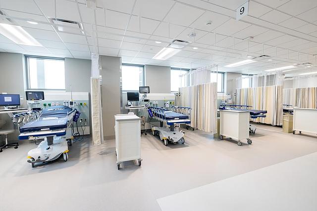 One of the patient areas in UI Health Care's North Liberty campus