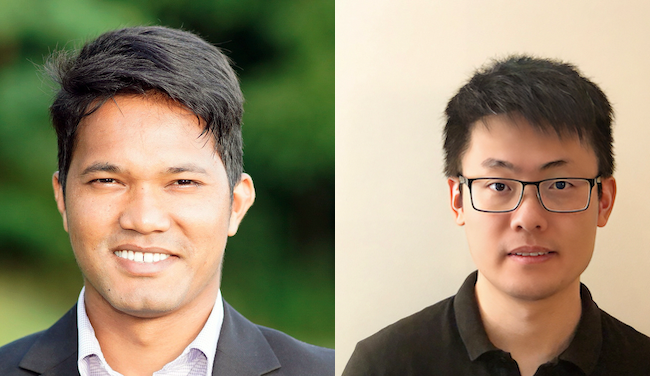 UI assistant professors Bijaya Adhikari and Guanpeng Li