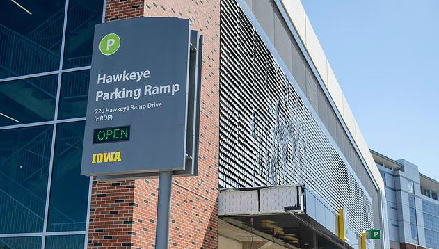 Photo of the Hawkeye Parking Ramp