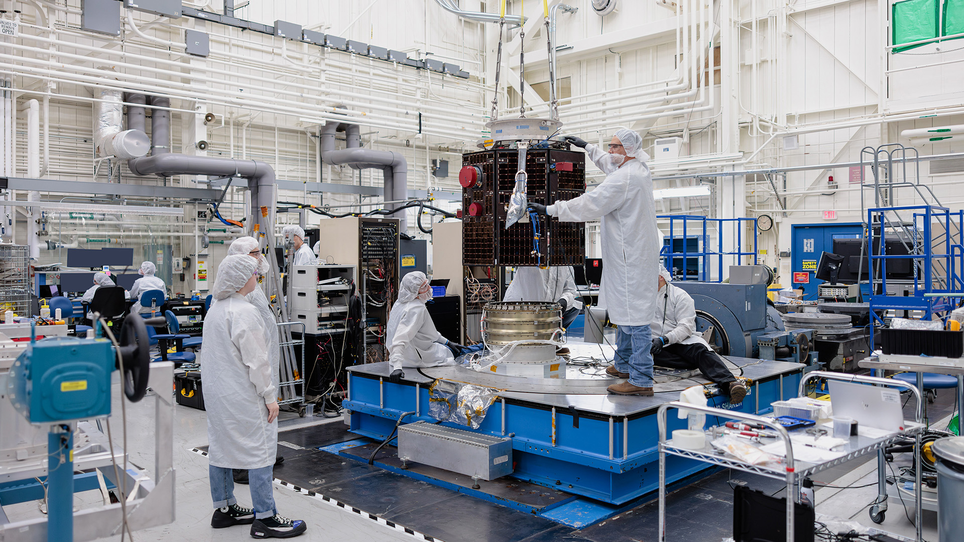 People working on TRACERS satellites 