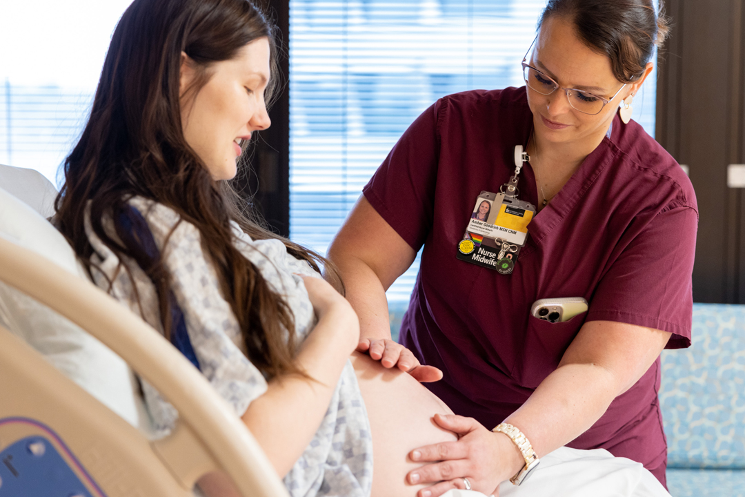 UI Health Care nurse examining patient