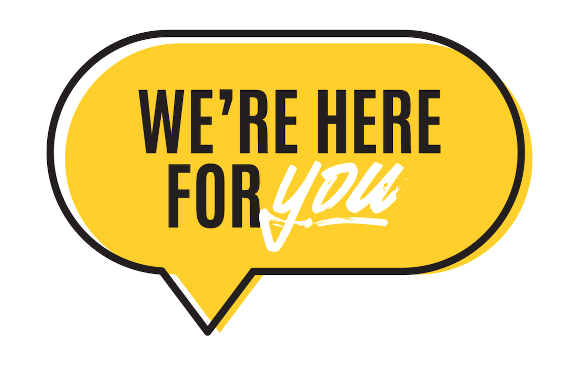 We're here for you icon
