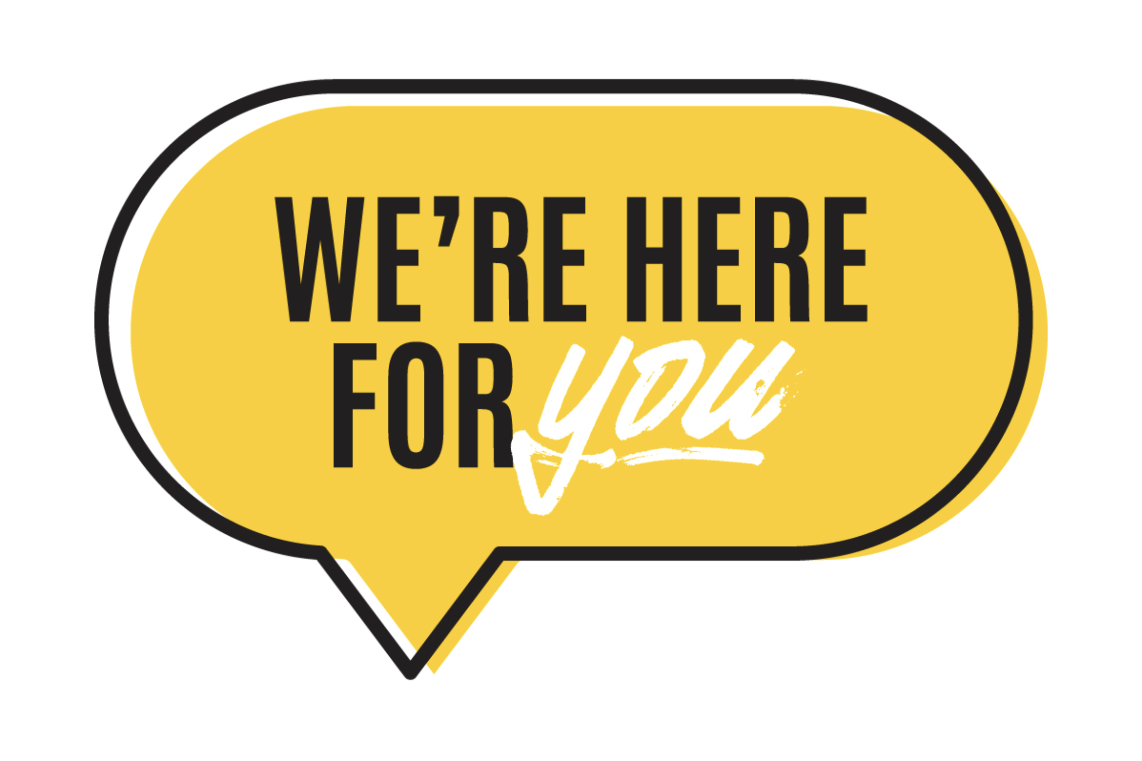 We're here for you icon