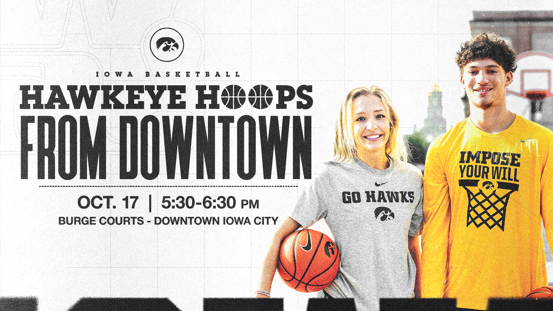 Hawkeye Hoops from Downtown digital poster