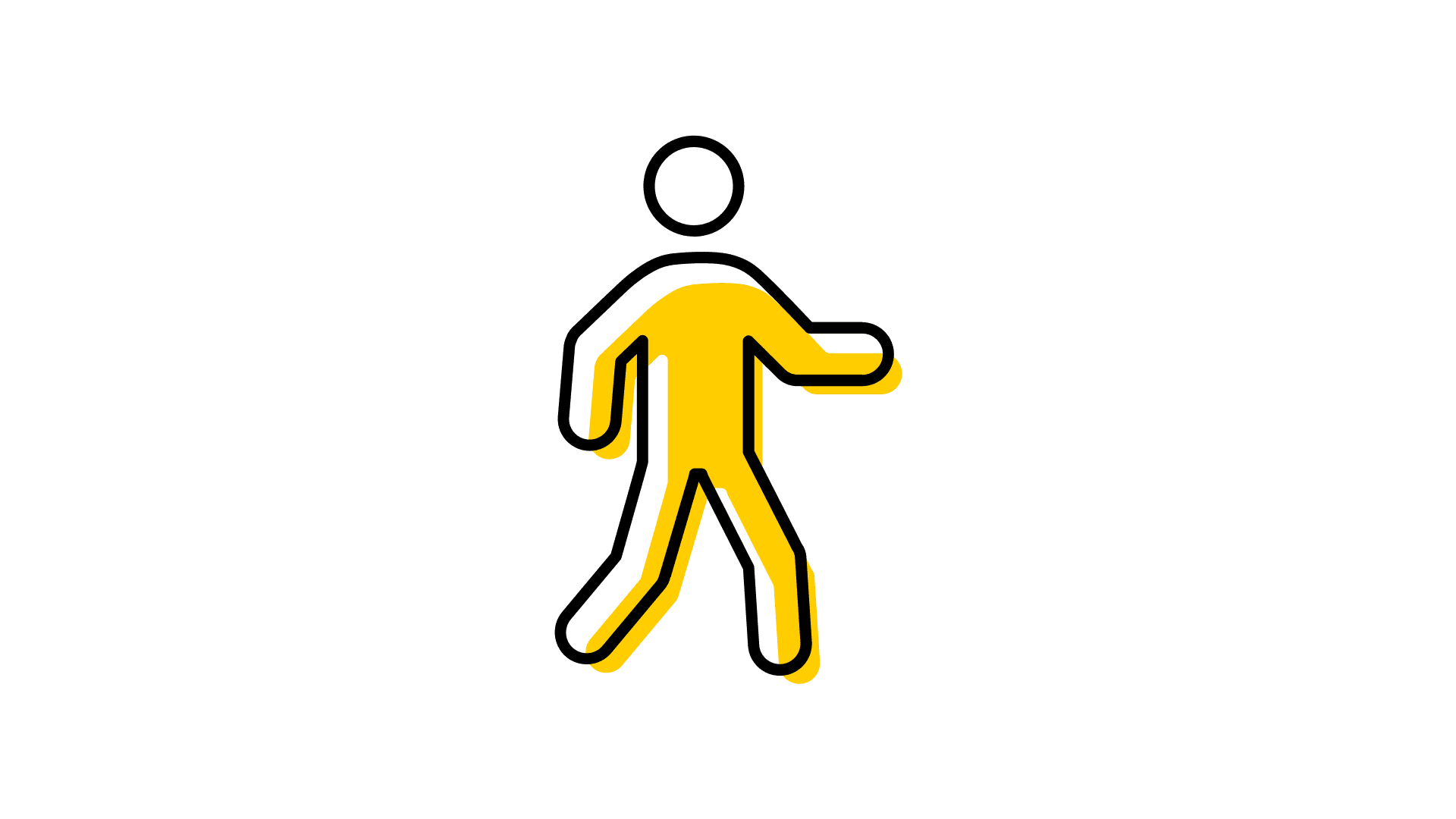 Icon of a person walking