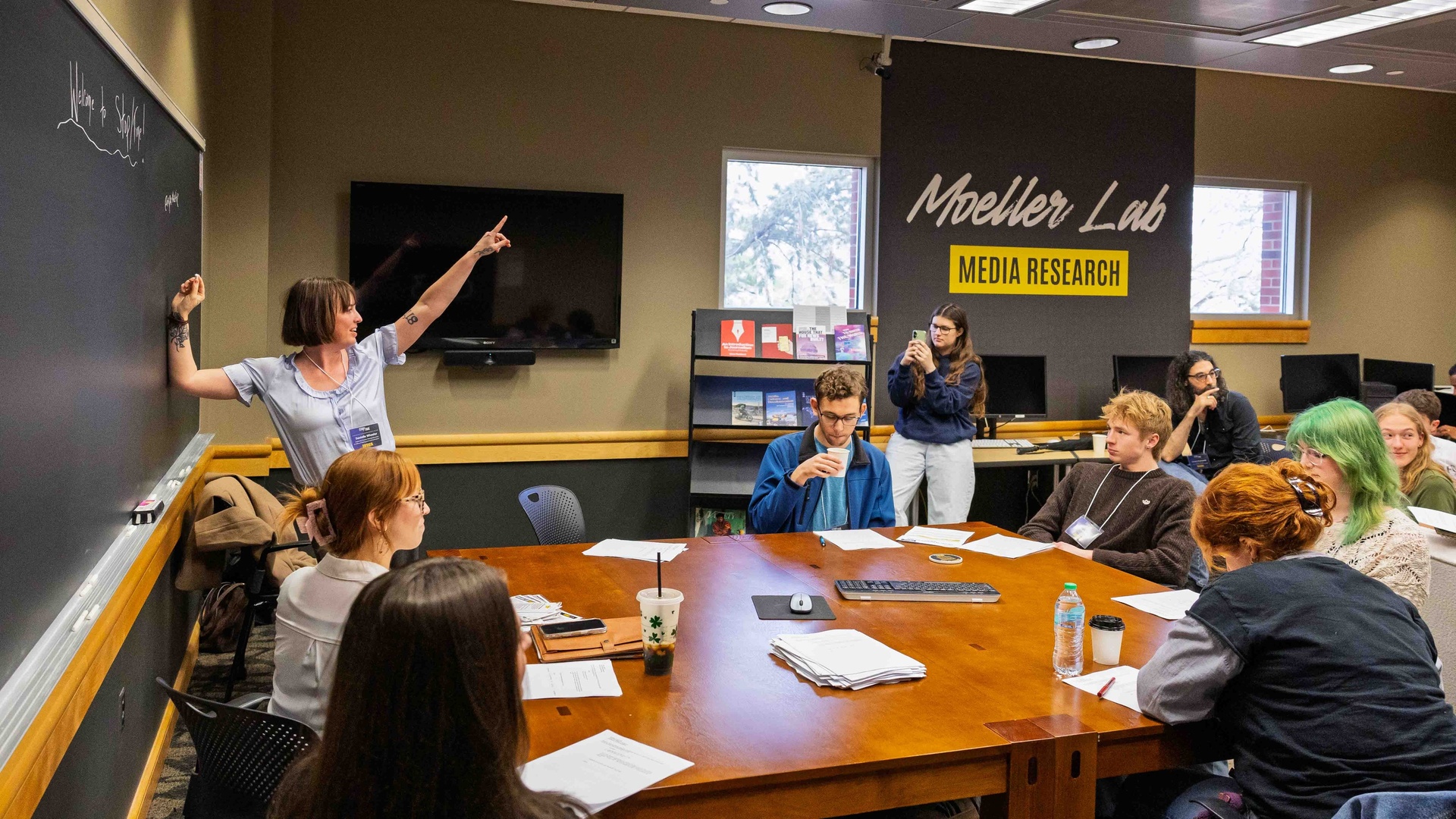 Students and an instructor in the classroom