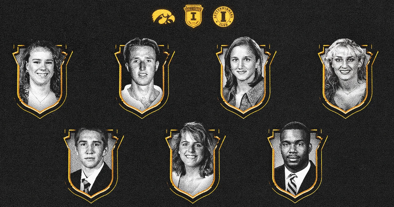 Photos of the 2026 Iowa Athletics Hall of Fame class