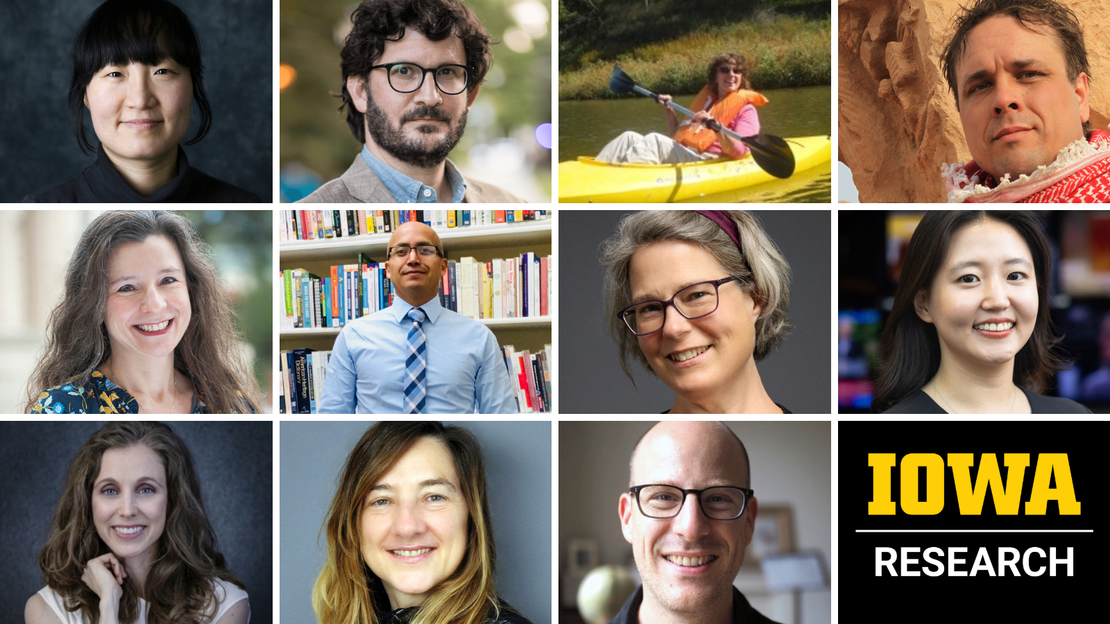 Composite image of 11 researchers