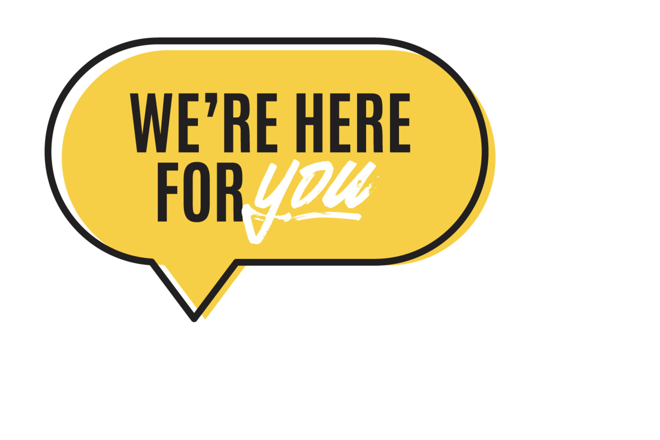 We're here for you icon