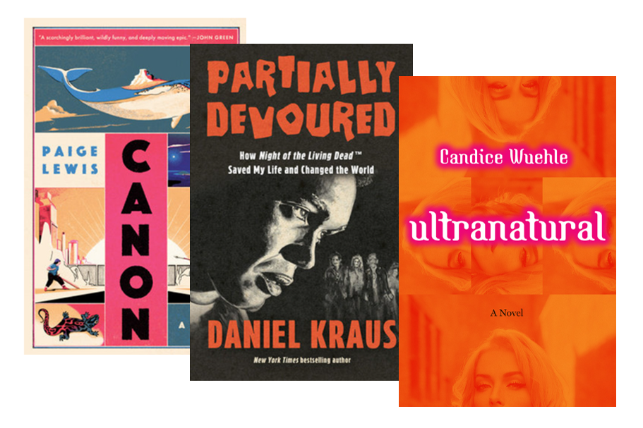 Three books coming out this spring by UI authors, Canon, Partially Devoured, and Ultranatural