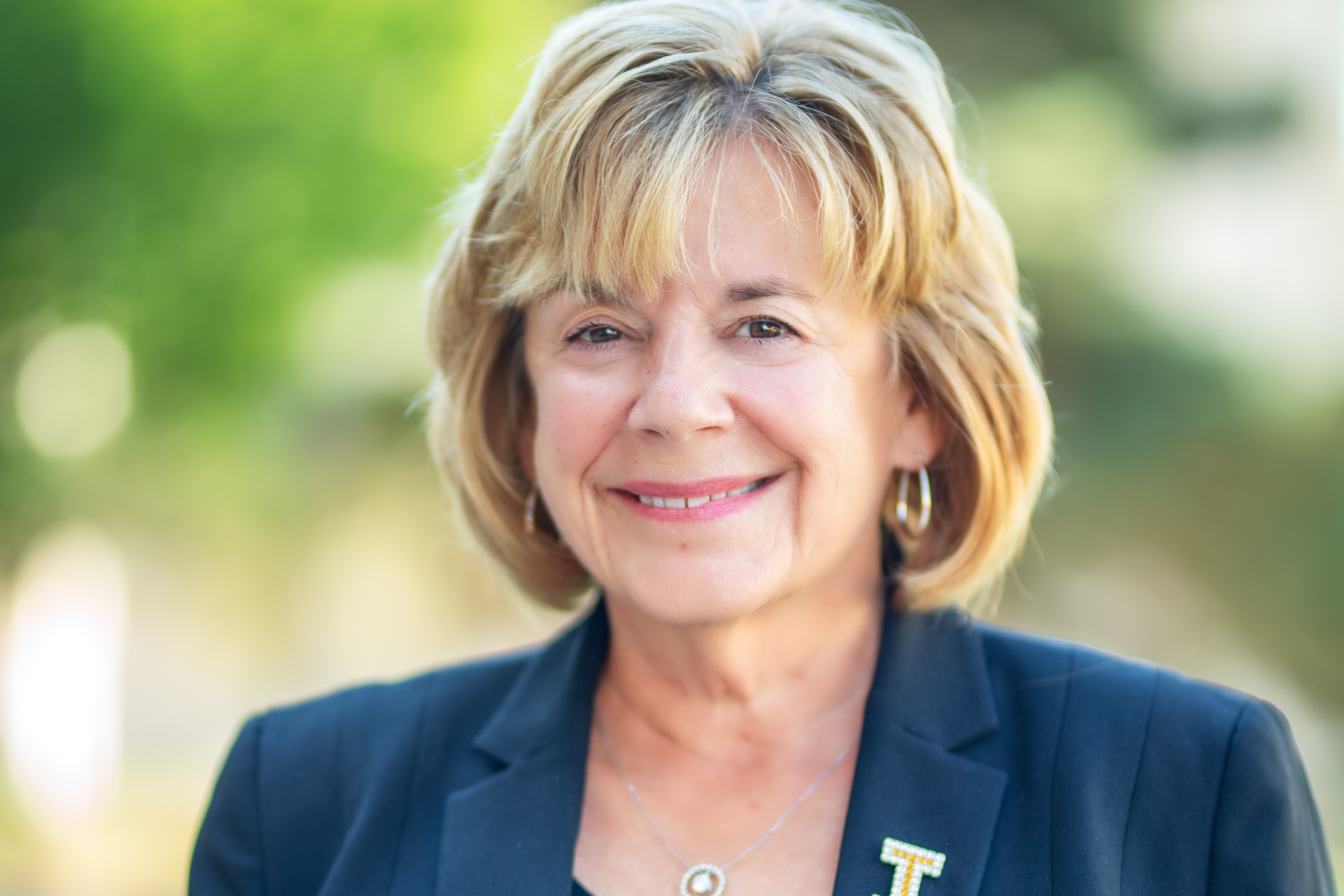 A picture of Barbara Wilson, President of the University of Iowa.
